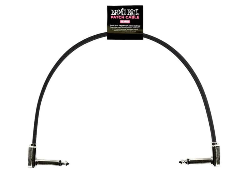 12” Single Flat Ribbon Patch Cable Multi-Shielded Low Profile Low Noise Black Optimize Cable Routing image 1