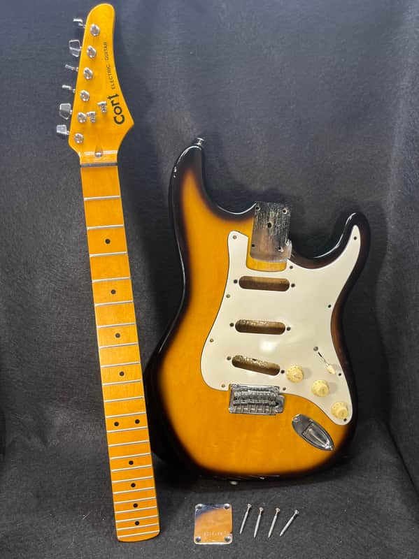 Cort Strat style body and neck - Sunburst image 1