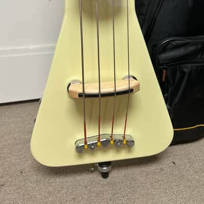 Warwick Rockbass Triumph Lite Electric Upright Bass Guitar - Solid Creme White High Polish image 2