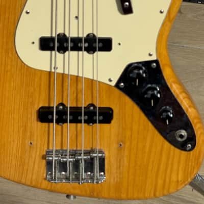 Fender Jazz Bass 1973 - beautiful Natural Ash finish w/a 4-Bolt Black/Bound Maple Neck ! image 9