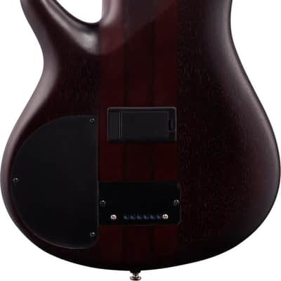 Ibanez SRF706 SR Bass Workshop Series 6-String Fretless Bass Guitar, Brown Burst Flat w/ Hard Case and Cloth image 4
