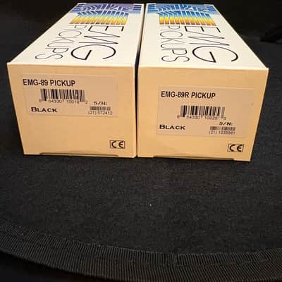 EMG 89 & 89R Active Pickup Set - Black Calibrated Bridge & Neck Pair (Open Box / Mint) image 1