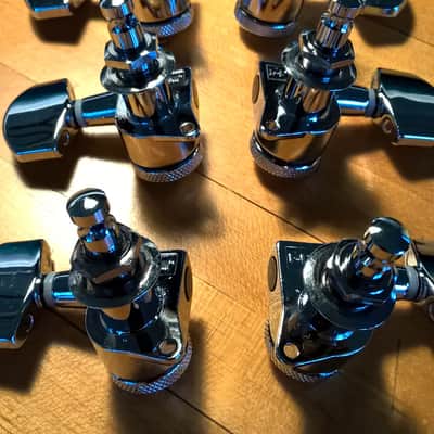 Jin-Ho Sperzel-Clone Locking Tuning Machines -- 3 x 3; Chrome; Mint Condition image 4