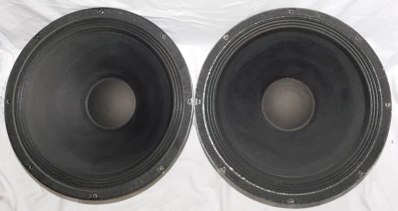 EAW LA118 18" subwoofer drivers pair original cones image 1