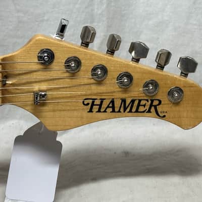 Hamer USA Daytona Guitar S-style with Case - Black / Maple neck image 7