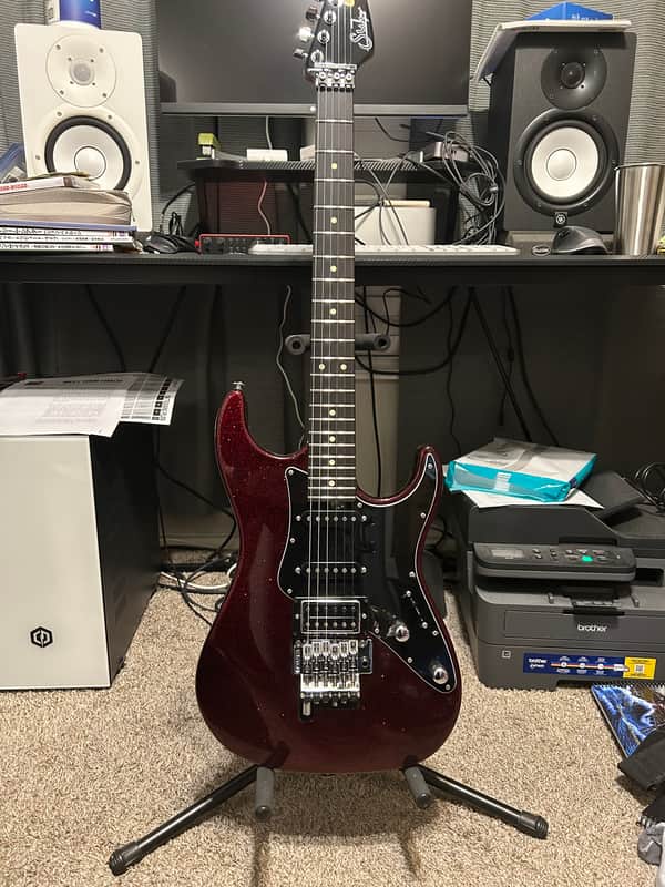 Suhr Pete Thorn Signature Custom HSS - Red Sparkle image 1