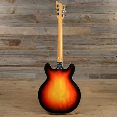 Univox Semi-Hollow Sunburst 1960s (s721) image 5