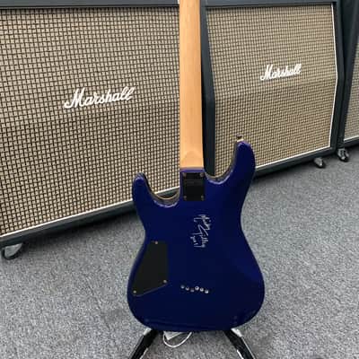 Schecter C-1 Diamond Series Blue with case image 7