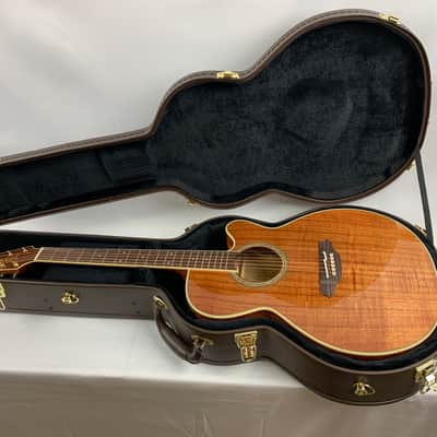 Takamine EF508KC NEX Koa Acoustic-Electric Guitar Gloss Natural + Hard Case B-Stock image 17
