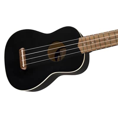 Fender Venice Ukulele Soprano (Black) - Soprano Ukulele image 5
