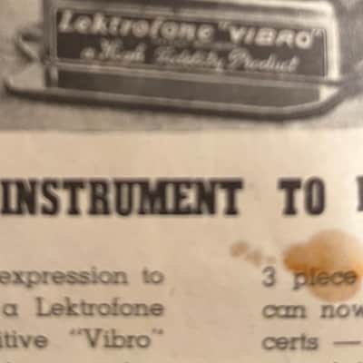 Lektrofone Deluxe 201-M Vibro microphone/ pickup 1940's? image 15