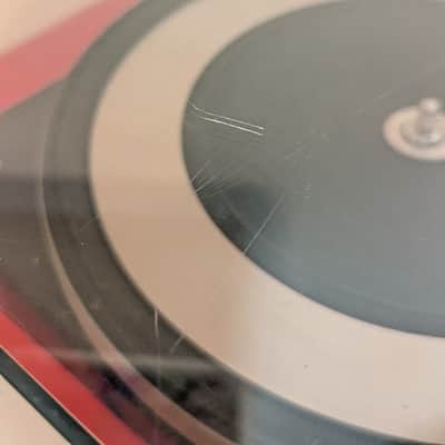 Dual 1209 Idler Drive Turntable - Serviced & Lubricated - Custom Red Plinth - w/ Shure M71 & Dual TVV46 Preamp image 8