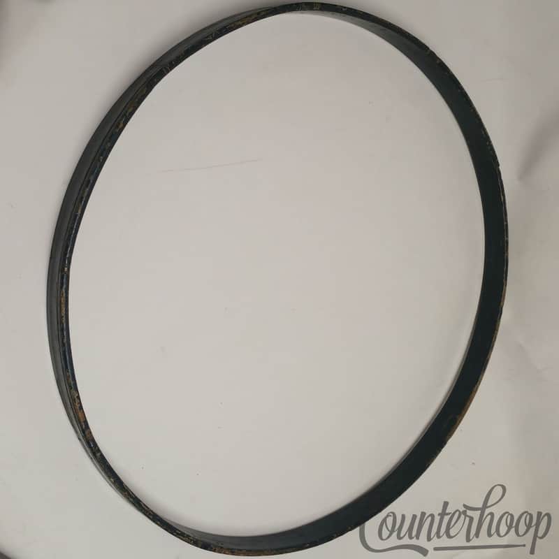 *Ludwig & Ludwig 26" Bass Drum Hoop/Rim Vintage 20s 1Ply Maple Gold Sparkle/Blue image 1