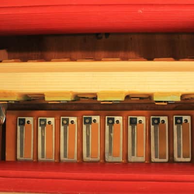 7684 - Red Decorated Filli Schiavoni "Loreto" Diatonic Button Accordion GC LMM 21 8 image 6