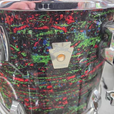 Ludwig Classic Maple 3-piece Shell Pack 12/16/22 2010 - Psychedelic Red Glass image 7