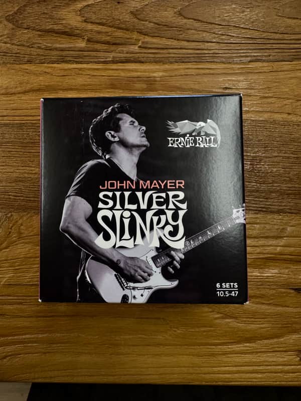 Ernie Ball John Mayer Silver Slinky 10.5-47-6 pack image 1