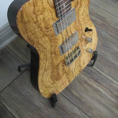 Logan Custom Tele with Olive wood top veneer 2026 - 100% nitro gloss finish image 3