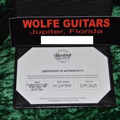 Heritage Custom Core H-150 60's Gold Top P-90's  2025 - Aged Gold Top image 9