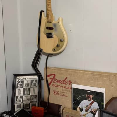 1956 Fender Mandocaster 100% original very early example 9/56 pencil date neck and body plays and sounds great - desert sand image 2