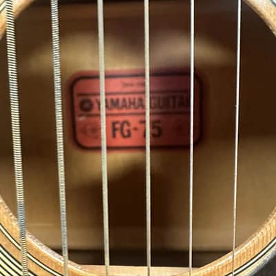 Yamaha FG75 Acoustic 1970 image 5
