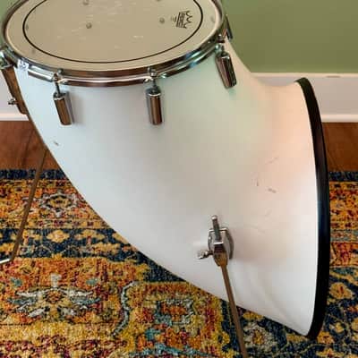 North Drums 14" Floor Tom Drum White Read Details Vintage 70's image 6