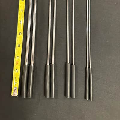 Triangle Beater Set, Homemade, 8 Piece (4 Pairs), 8" Length, w/Handmade Leather Case-EXCELLENT image 2