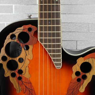 Ovation E-Acoustic Guitar Celebrity Elite CE48 Super Shallow Cutaway - Sunburst image 3