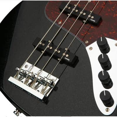 Sadowsky MetroExpress 21-Fret Vintage J/J Bass Solid Black High Polish image 4