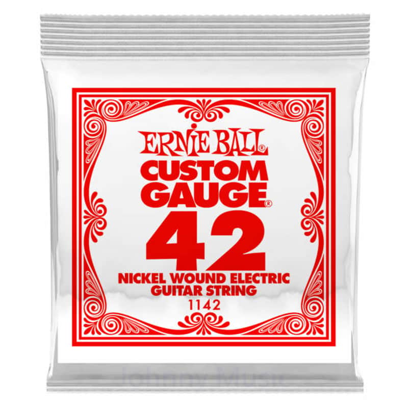 .042 Custom Gauge Electric Guitar Single String Nickel Plated Wound On Tin Plated Steel Hex Core image 1