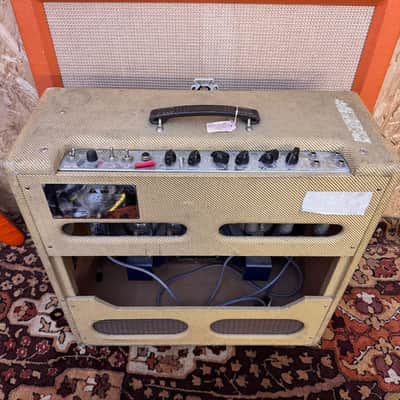 Vintage 1991 Fender Bassman 5F6-A 4x10 Tweed RI Valve Amplifier *Ex Eric Clapton* image 8