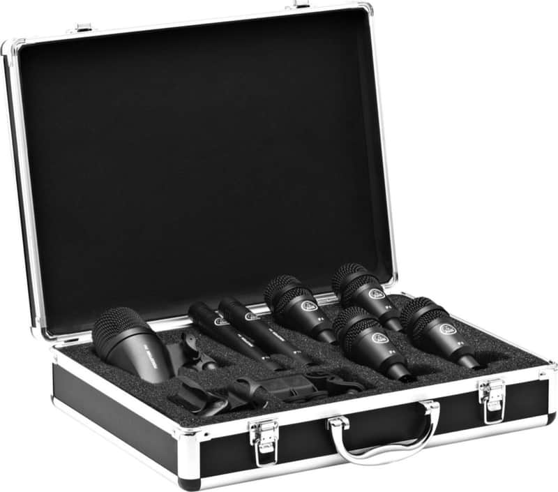 AKG Drum Set Session 1 Drum Mic Pack (1x P2, 4x P4, 2x P17) with 7