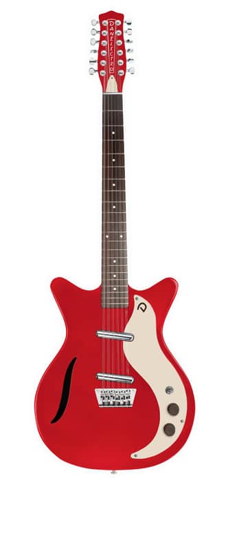 Danelectro D5912V-REDM - Metallic Red 12 strings guitar image 1