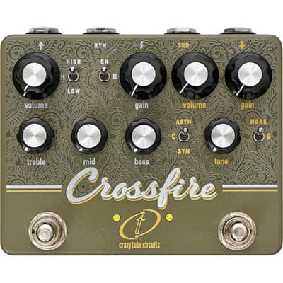 Crazy Tube Circuits Locomotive Real Tube Bass Overdrive 12AY7 Tube