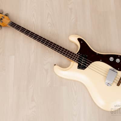 1966 Mosrite Ventures Model Bass Pearl White w/ Case, USA-Made Bakersfield image 11