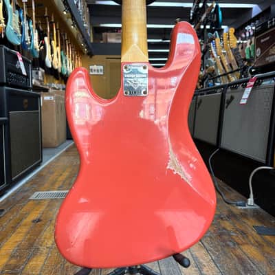 Fender Custom Shop Limited Edition 1964 Jazz Bass Relic Aged Tahitian Coral w/Hard Case image 3