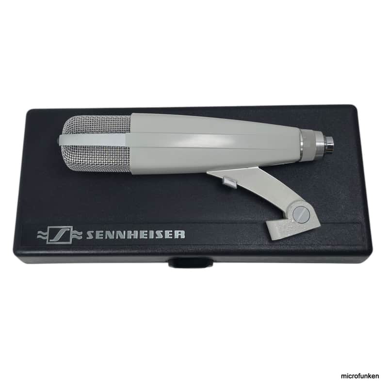 Sennheiser MD421-N 80s Vintage Dynamic Microphone. Clip. Case. Adapter Cable. MD421 image 1
