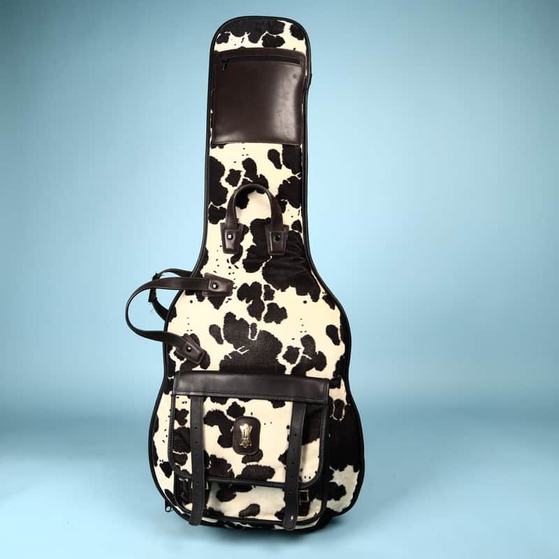 Levy's Canada Guitar Leather Case Cow Cowprint image 1