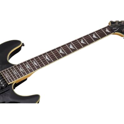 Schecter Omen Extreme-6 Guitar - See-Thru Black image 8