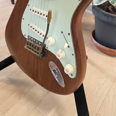 ESP SE Stratocaster Custom 80s Natural Mahogany Body USA Kent Armstrong Vintage American DiMarzio Pickup Brass Kahler Bridge Gotoh Switch MIJ Japan UK Fender Super Strat Parts Guitar Partscaster image 22