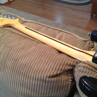 Squier by Fender Vintage Modified Stratocaster HSS w/ Custom Gold Anodized Aluminum Pickguard / Backplate image 10