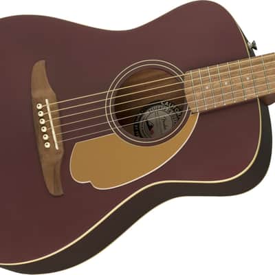 Fender Malibu Player WN Acoustic-Electric Guitar, Burgundy Satin w/ Fender Play Card image 4