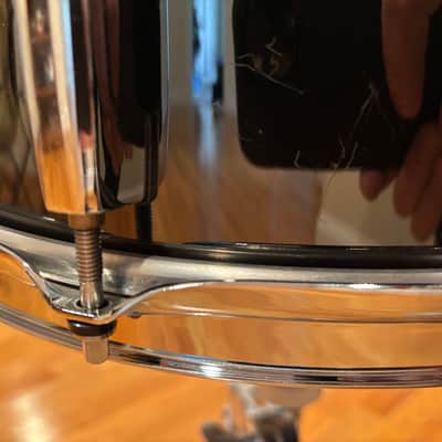 Pearl CS1450 Chad Smith Signature 14x5" Steel Snare Drum 2010s - Black Nickel image 5