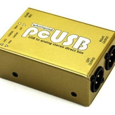 Whirlwind PCUSB USB interface converter box Connect your PC to Mixer or PA image 1