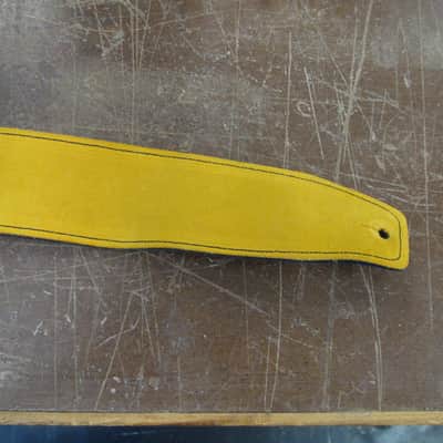 Italia Leather Straps Guitar Strap 2.5" Black Leather Excellent Condition image 5