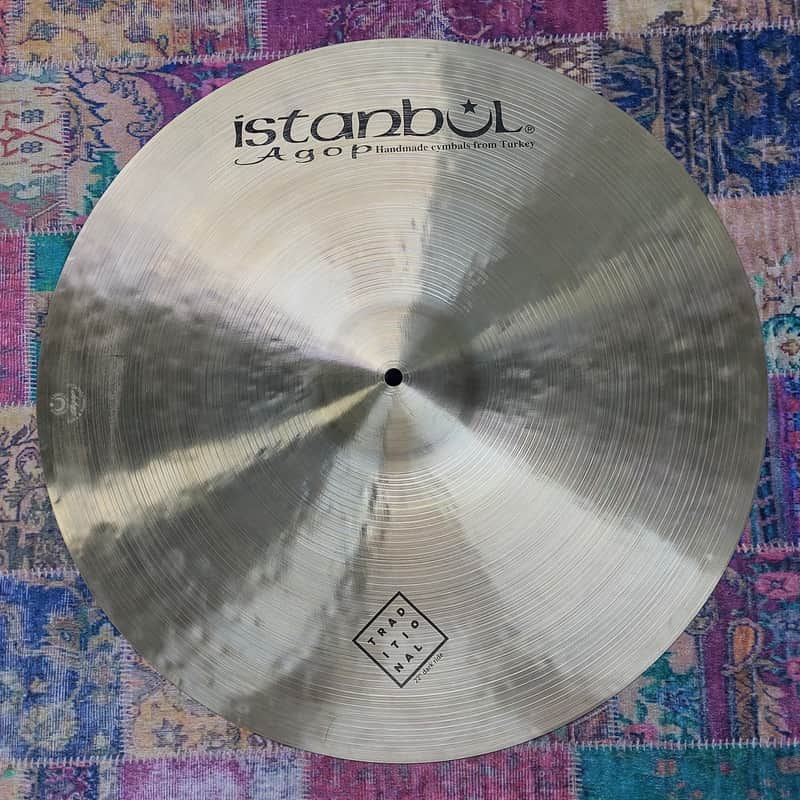 Istanbul Agop 22" Traditional Series Dark Ride Cymbal 2010s - Traditional image 1