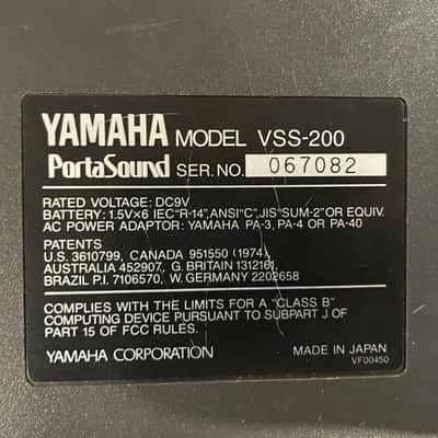 Yamaha VSS-200  **NEEDS REPAIR** image 3