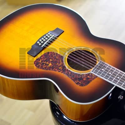 Guild Westerly F-2512E Deluxe Jumbo Antique Sunburst 12-String Electro Acoustic Guitar image 3