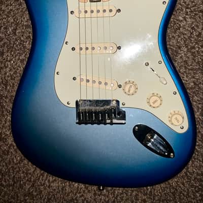 2018 Fender American Elite Stratocaster electric guitar in Sky Blue Burst Finish made in the usa ohsc image 3