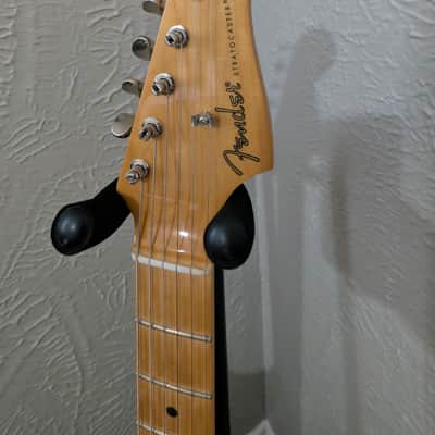 Fender Noventa Stratocaster 2021 - 2023 - Daphne Blue hardshell case image 6