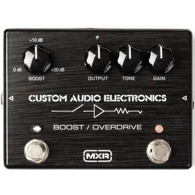 MXR MC402 Custom Audio Electronics CAE Boost Overdrive Guitar Effects Pedal with Free Cables image 2